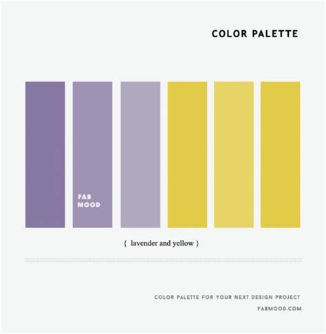 Lavender and Yellow Color Palette 1 - Fab Mood | Wedding Color ...