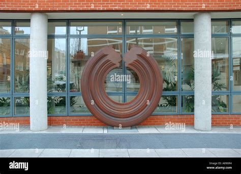 Hamish Black Circular Sculpture Central London Great Britain Uk