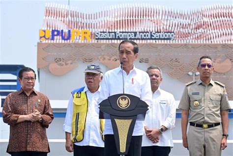 Jokowi Resmikan Stasiun Pompa Ancol Sentiong Yang Telan Biaya Rp Miliar