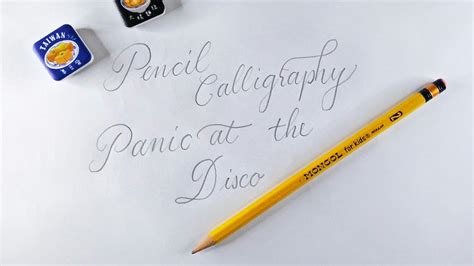 Pencil Calligraphy How To Do Calligraphy With A Pencil Youtube