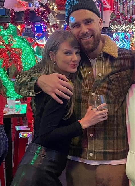 Travis Kelce Holds Taylor Swift Close In Another Cuddly Pic From Post Game Holiday Party