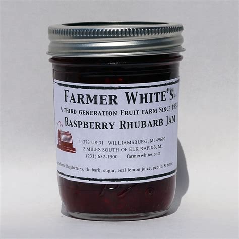 Raspberry Rhubarb Jam | Farmer White's