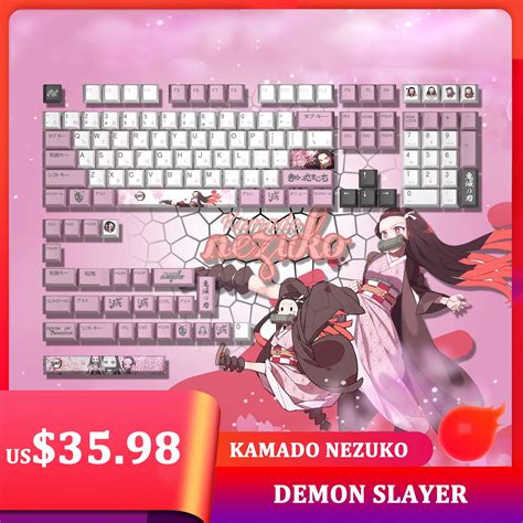 Demon Slayer Juego Completo De Teclas De Anime De Dibujos Animados