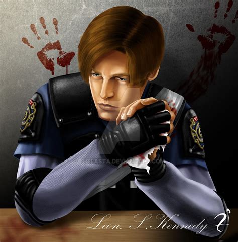 Leon S. Kennedy fan art in progress (Photoshop) 2 by ThelastA on DeviantArt