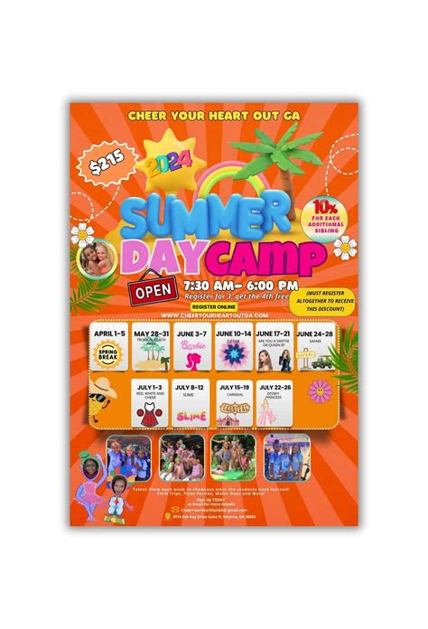 Entry By Afifazahid For Cheerleading Summer Camp Flyer Design