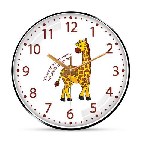 Clipart giraffe wall clock– Hobby Decor Pvt Ltd