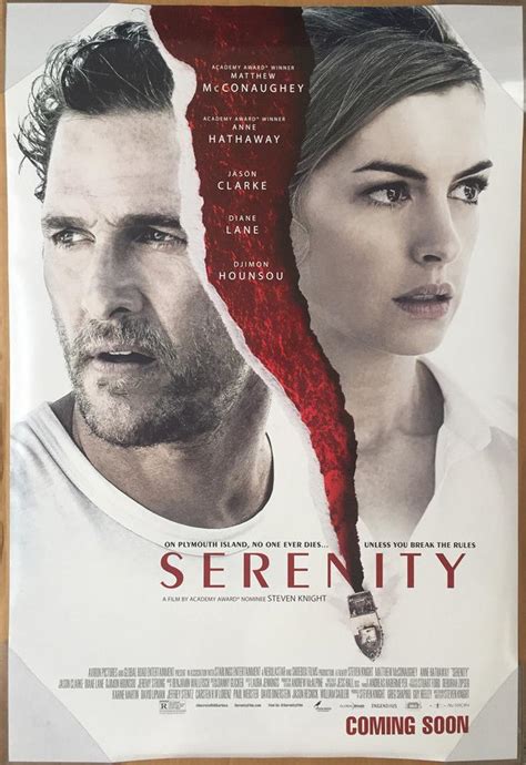 SERENITY MOVIE POSTER 2 Sided ORIGINAL 27x40 MATTHEW MCCONAUGHY ANNE