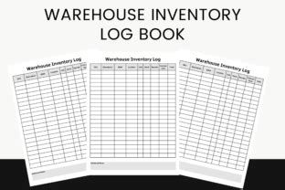 Warehouse Inventory Log Book Graphic By Bks Studio Creative Fabrica