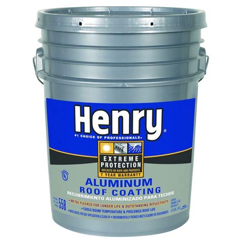 Henry 475 Gal 558 Aluminum Roof Coating He558018 The Home Depot