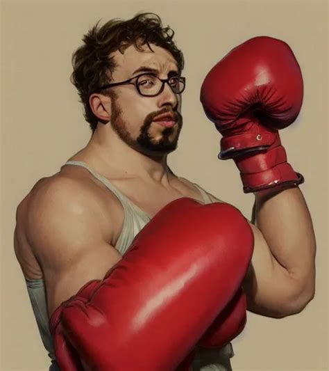 Gigachad Sam Hyde Ready For Battle Boxing Stance Stable Diffusion