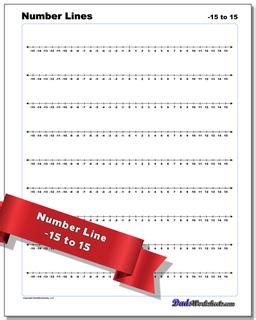 Number Lines Chart Blank For Teachers Perfect For Grades 1st