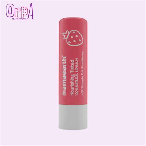 Mamaearth Nourishing Tinted Lip Balm With Vitamin E And Strawberry For