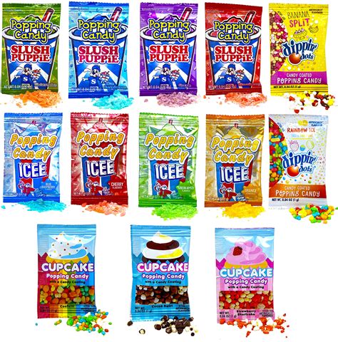 Buy Popping Candy Variety Pack Of 100 Icee Slush Puppie Dippin Dots