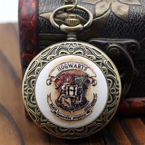 Harry Potter Hogwarts Pocket Watch Quartz Pocket Watch Mens Xmas