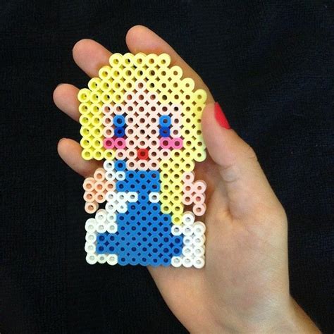 Elsa Frozen Perler Beads By The Craft Central Perler Beads Hama