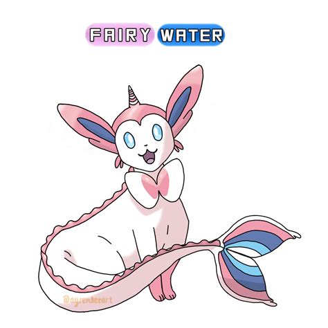 Valveon Vaporean And Sylveon Fusion By Ayrenleeart On Deviantart