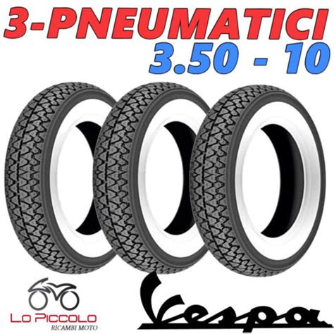 Kit Copertone Ruota Piaggio Vespa Rally Fascia Bianca