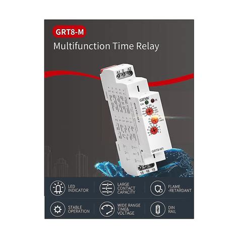 Grt M A Multifunction Timer Relay On Off Time Delay Relay Adjustable