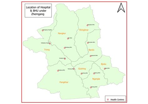 Infrastructure Map of Zhemgang Dzongkhag | Royal Government of Bhutan