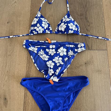 Hawaiian Y2k Blue Bikini Never Worn From Spain They Depop
