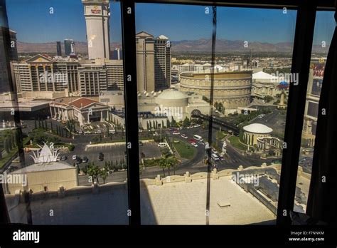 View out of hotel room in Las Vegas Stock Photo - Alamy