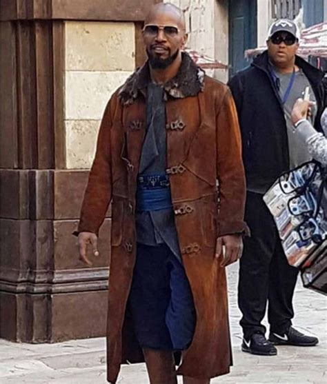 Robin Hood Little John Coat | Jamie Foxx Brown Suede Coat - Jackets Creator