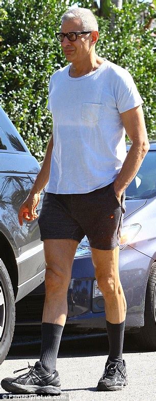 Jeff Goldblum Shows Off A Lot Of Leg In Skimpy Gym Gear After A Workout