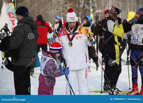 All Russian Mass Ski Race Ski Russia The Olympic Champion Took Part In