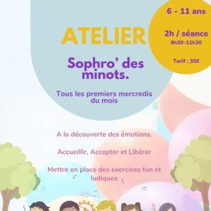 Tickets Atelier Sophro Des Minots A La D Couverte De Nos Motions