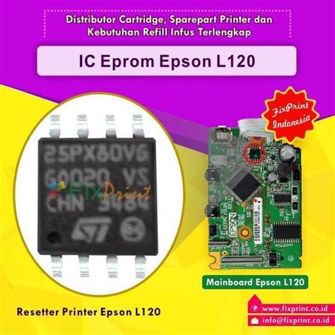 Jual IC Eprom Eeprom Epson L120 Resetter Counter Mainboard Printer L120