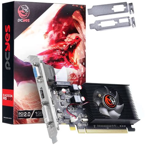 Placa De Video Pcyes Radeon R Gb Ddr Dvi Hdmi Vga Submarino