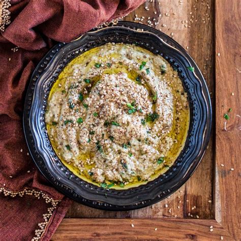 Baba Ghanoush (Roasted Eggplant Dip) - Olivia's Cuisine