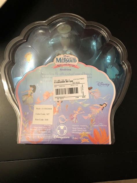 New Disney Little Mermaid Ariel And Her Sisters Andrina Doll Nib Sealed