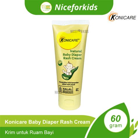 Konicare Natural Baby Diaper Rash Cream 60 Gr Krim Ruam Bayi 60 Gr