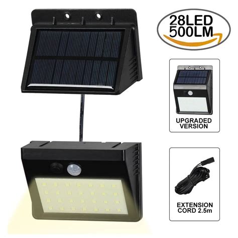 T Sunrise Leds Solar Light Detachable Pir Motion Sensor Wall Lamp