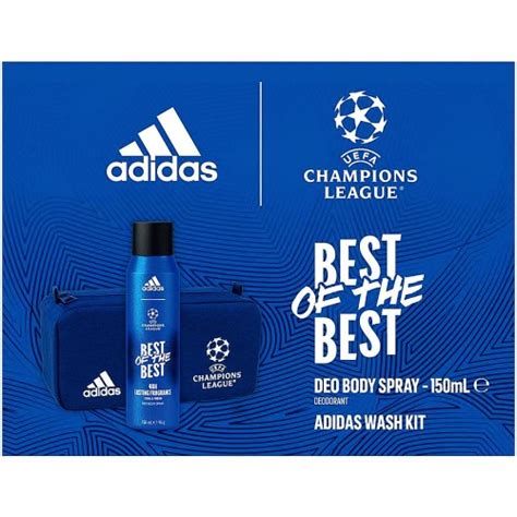 Adidas Uefa Champions League Best Of The Best Wash Kit Gift Set