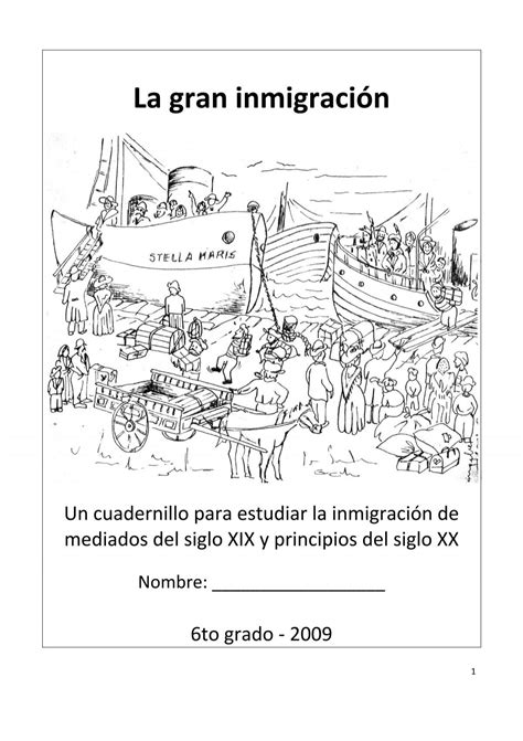 La gran inmigración Sacapuntas