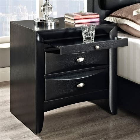 Modway Harrison 2 Drawer Nightstand Black