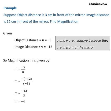 Mirror Formula With Solved Numericals Class Teachoo