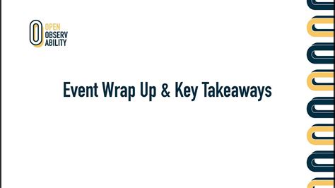 Event Wrap Up And Key Takeaways YouTube