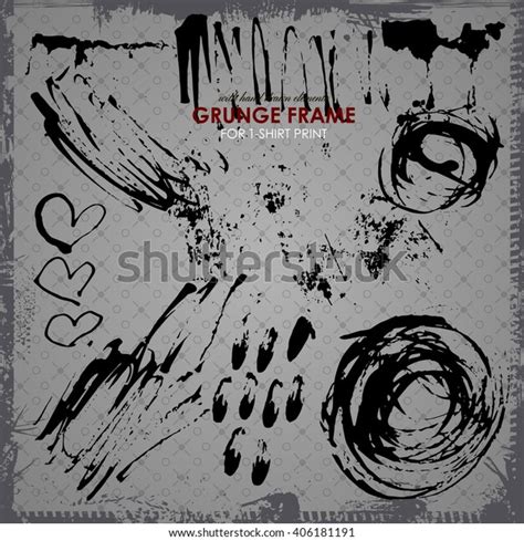 Set Various Grunge Design Elements Vector Stock Vector Royalty Free