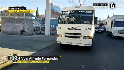 Pasajeros De Ruta Azteca En Puebla Golpean A Hombre Armado Telediario