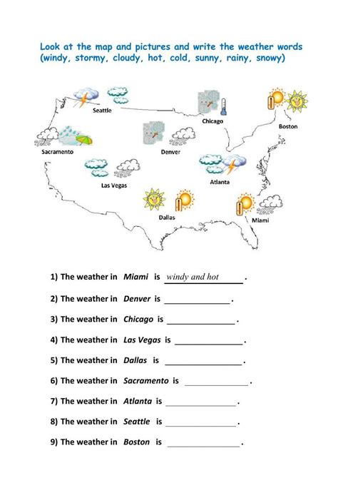 How Do You Read A Weather Map Weather Science Printable Th Th