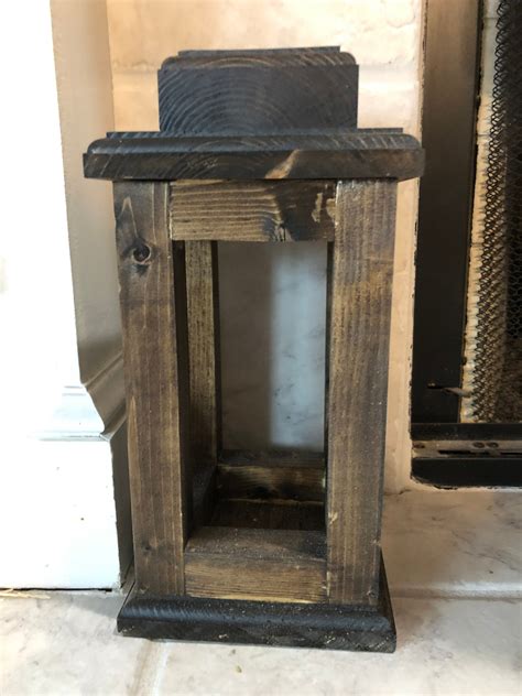 Wooden Lantern Candle Holder Rustic Wedding Etsy