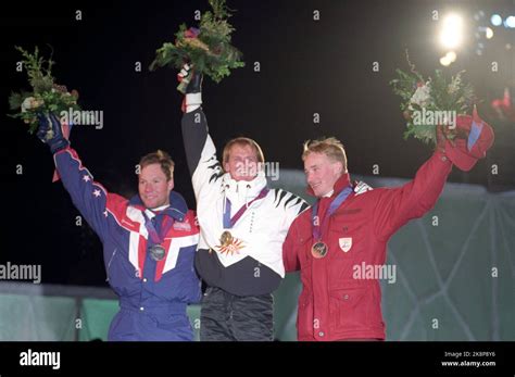 Lillehammer 19940217. Super G - Alpine. Winter Olympics at Lillehammer ...