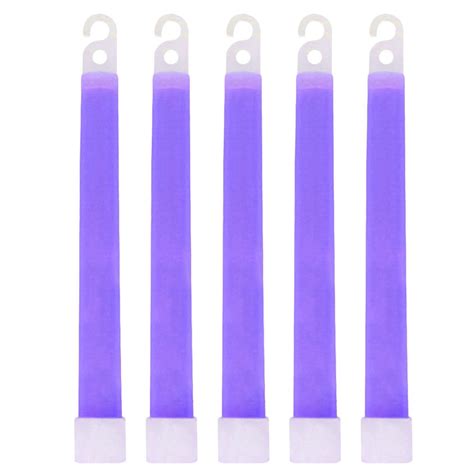 Purple Glow Sticks,Premium Bright 6” Snap Light Sticks for Emergency ...