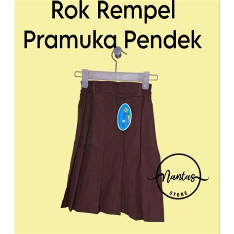 Jual Rok Pramuka Pendek Merk Seragam Rok Pramuka Rempel Pendek Sd Merk