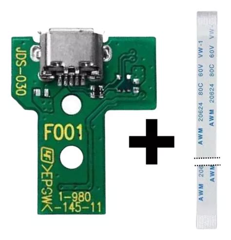 Placa Usb Conector Controle Ps Jds Cabo Flat Vias