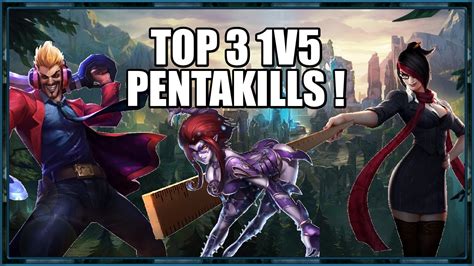 1v5 Penta Kill League Of Legends YouTube