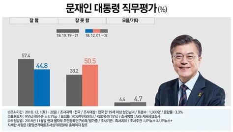 리서치뷰 문재인 대통령 지지율 448 최저치 부정평가 505